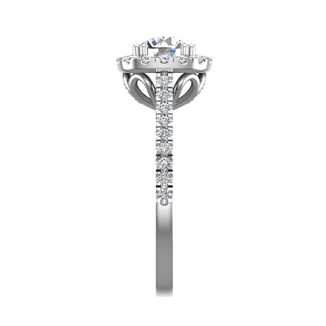 Korman Signature Kailani Halo Engagement Ring Setting